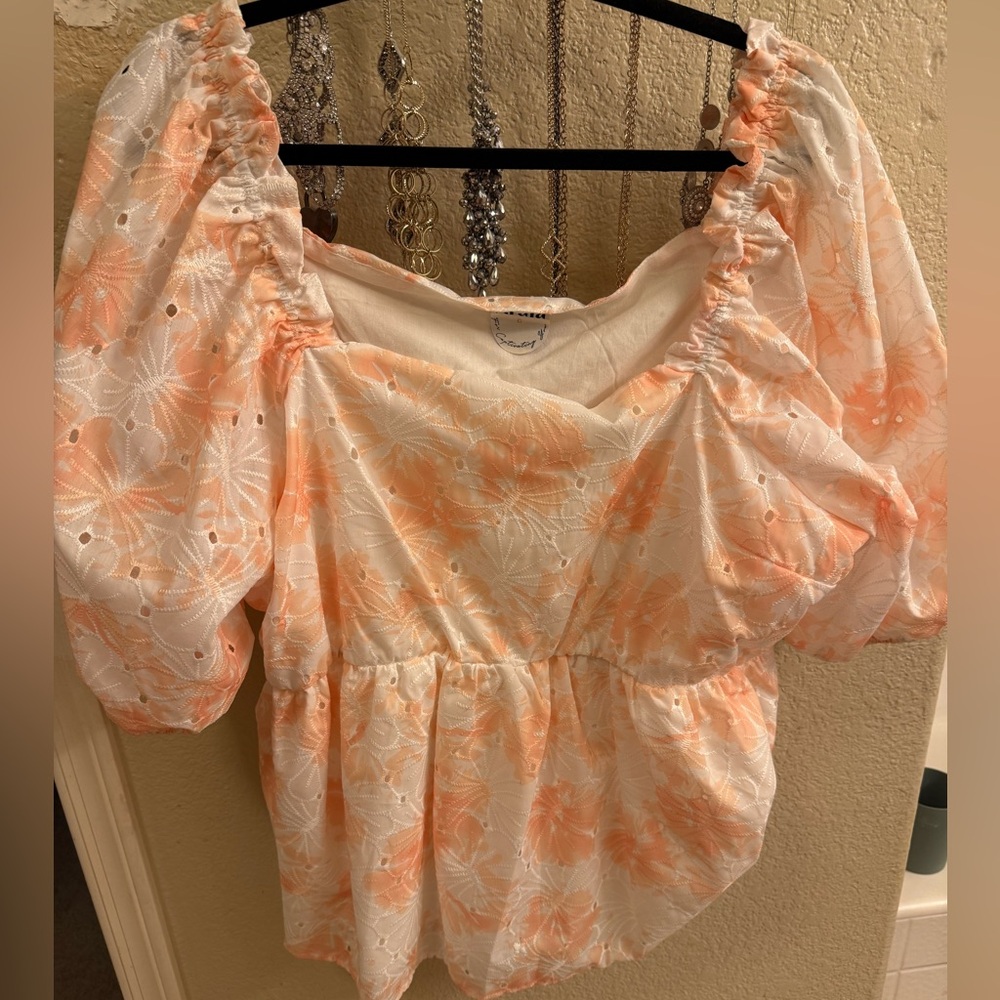 Arula puffy sleeve top